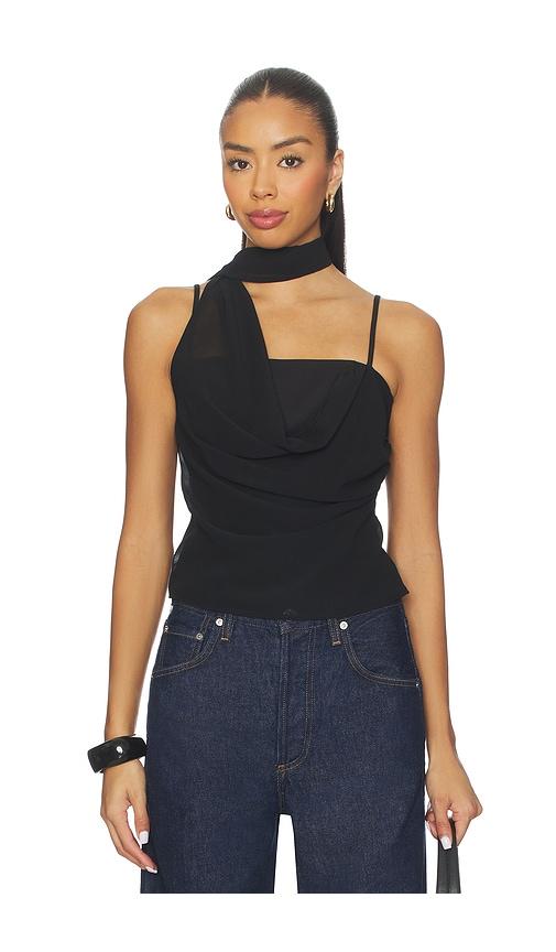 superdown autumn top in black. - size l (also in xs, m)