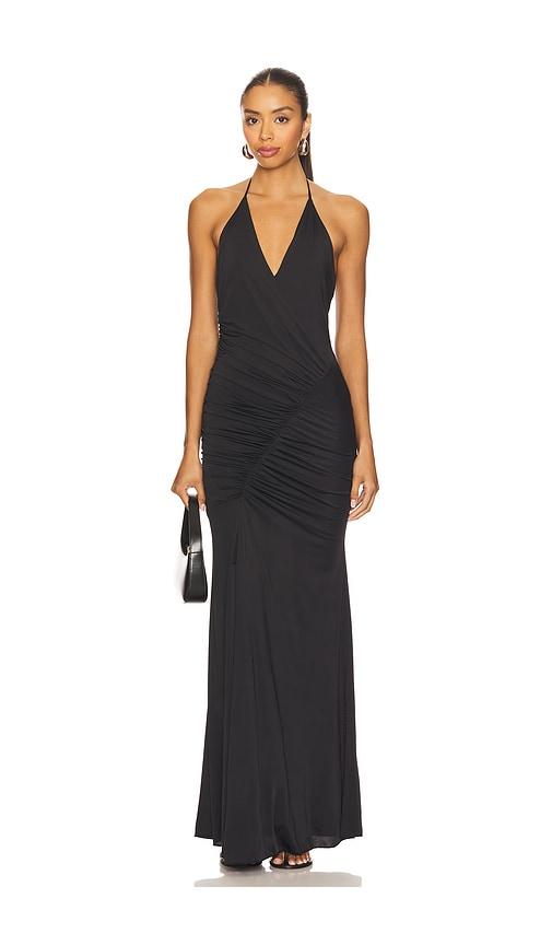 superdown blakly maxi dress in black. - size m (also in xs, s)