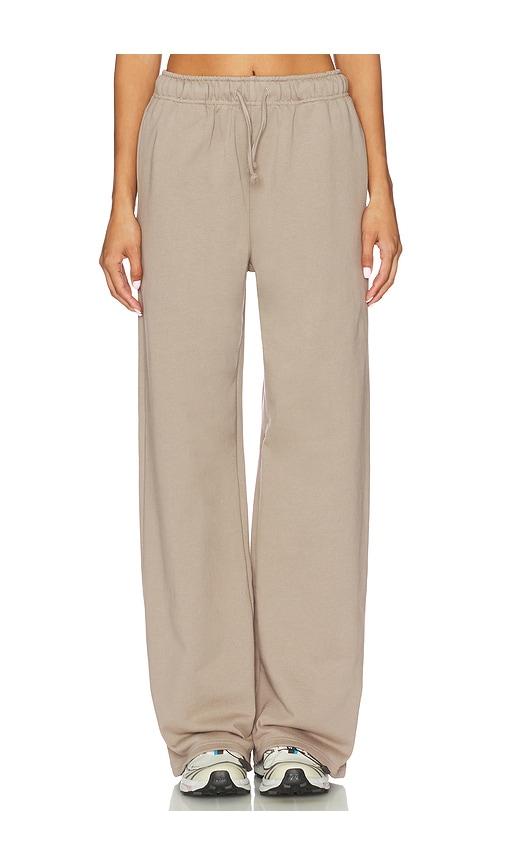 superdown branka sweatpant in taupe. - size l (also in xs, xxs, s, m, xl)