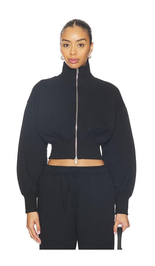 superdown branka zip up jacket in black. - size l (also in xs, xxs, s, m, xl)
