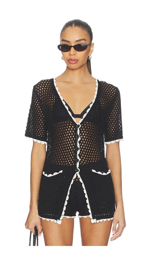 superdown brisa top in black. - size l (also in s)