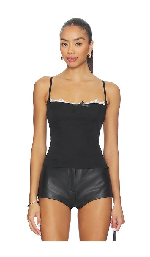 superdown bryslyn cami top in black. - size m (also in s)