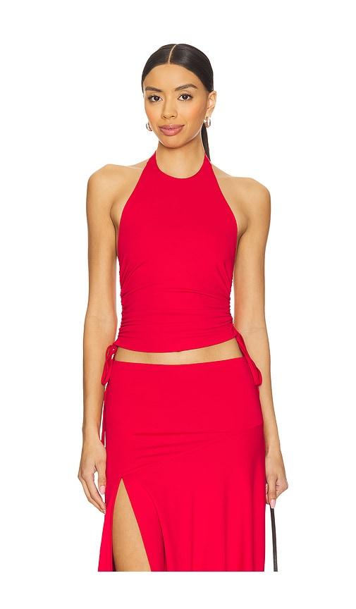 superdown cammie halter top in red. - size m (also in s, xs)