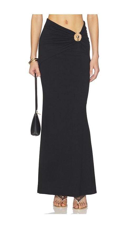 superdown clayre maxi skirt in black. - size m (also in xs)