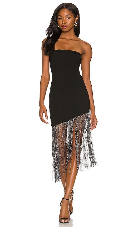 superdown cleo strapless dress in black. - size m (also in xs)