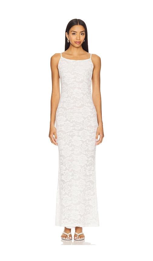 superdown conchita maxi dress in white. - size l (also in xs, s, m)