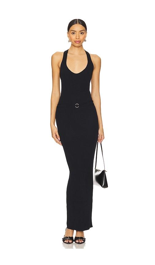 superdown constance maxi dress in black. - size l (also in s, xs, m, xl)