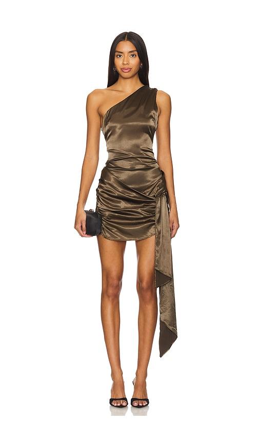 superdown dannika mini dress in olive. - size s (also in xs)
