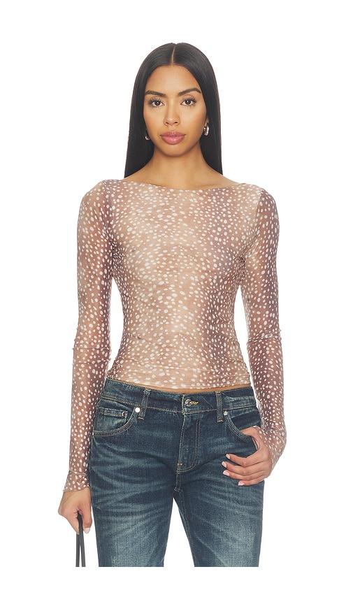superdown darla top in brown. - size m (also in xs)