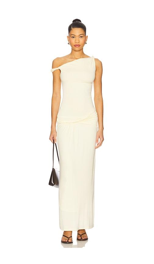 superdown devin maxi dress in cream. - size s (also in xs)