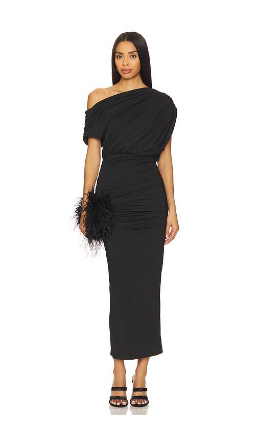 superdown elisya off shoulder dress in black. - size xs (also in xxs)