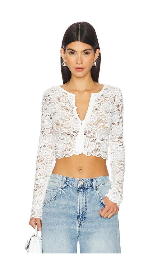 superdown elowen top in white. - size m (also in xxs, xs, s)