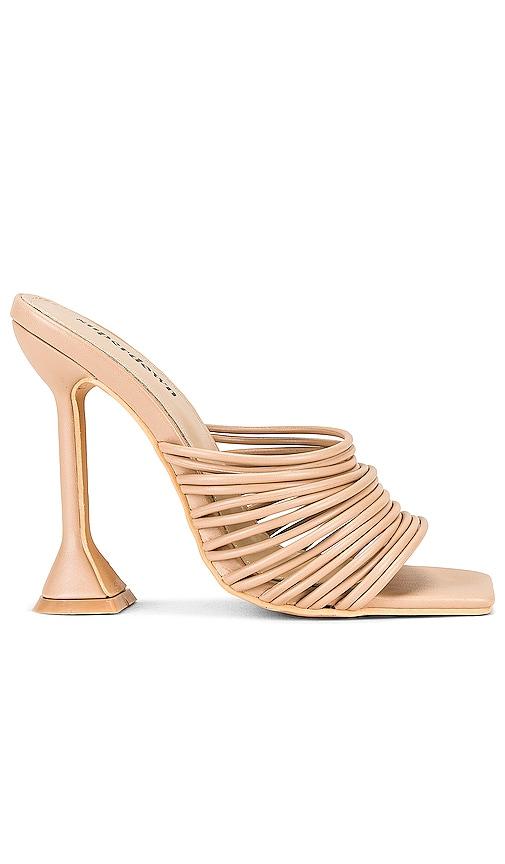superdown eva heel in nude. - size 6 (also in 7, 8, 9, 10)