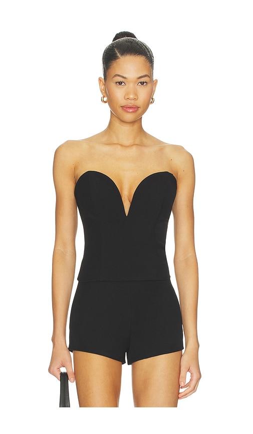 superdown eva sweetheart top in black. - size m (also in xl)