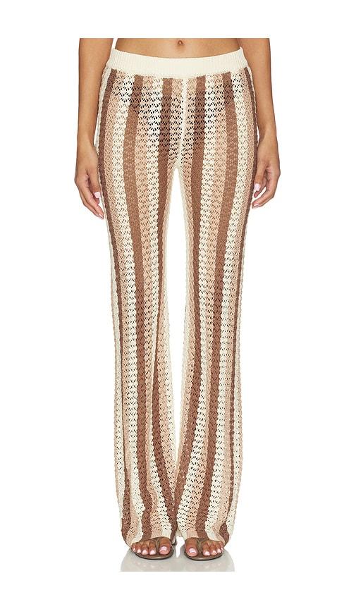 superdown francie crochet pant in multi. - size l (also in xs, s, m)