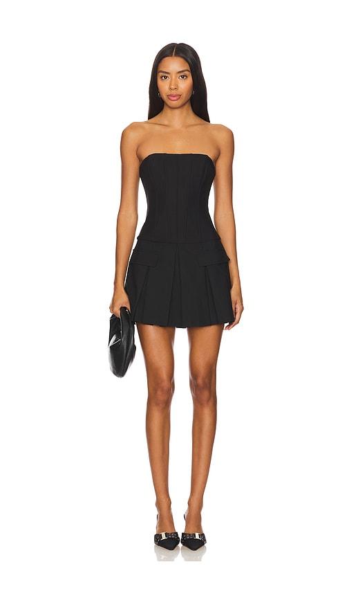 superdown geraldine mini dress in black. - size s (also in xs)