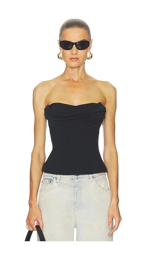 superdown hestia strapless top in black. - size m (also in s, xs)