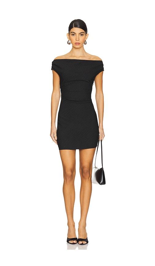 superdown hilton mini dress in black. - size s (also in xs)