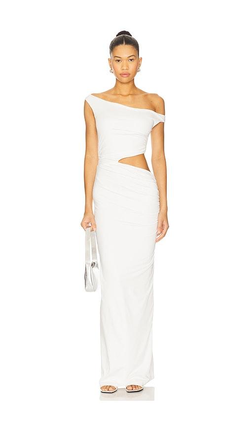 superdown isadora maxi dress in white. - size m (also in s, xs, xxs)