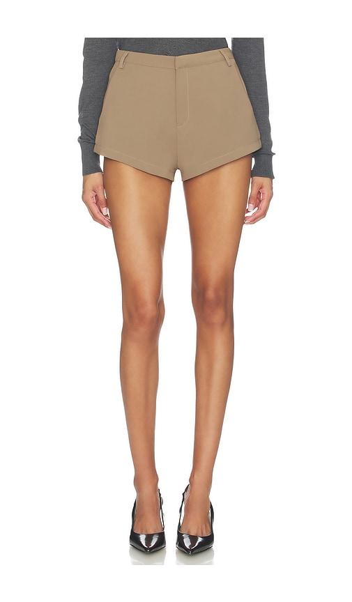 superdown jacinth hot short in taupe. - size m (also in s)