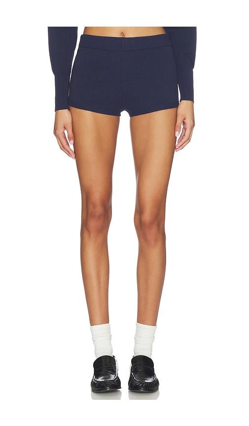 superdown jayella knit short in navy. - size m (also in s)