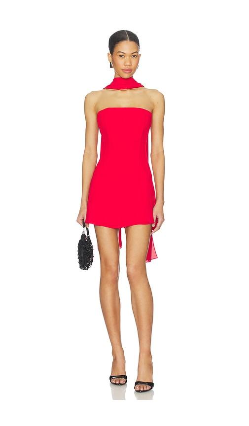 superdown jayleen mini dress in red. - size l (also in xl)