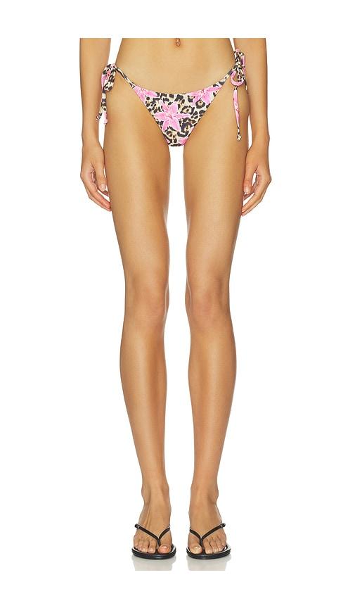 superdown kalia bikini bottom in pink. - size l (also in m, s, xl, xs, xxs)