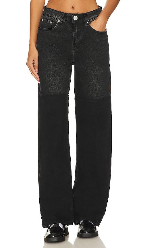 superdown kenny contrast jeans in black. - size 27 (also in 28)