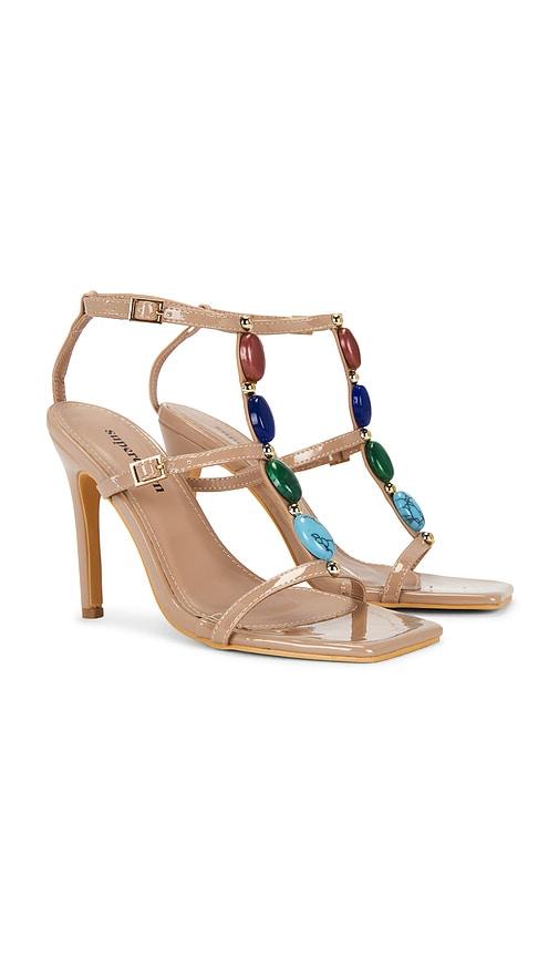 superdown kenya heel in nude. - size 10 (also in 6, 7, 8, 9)