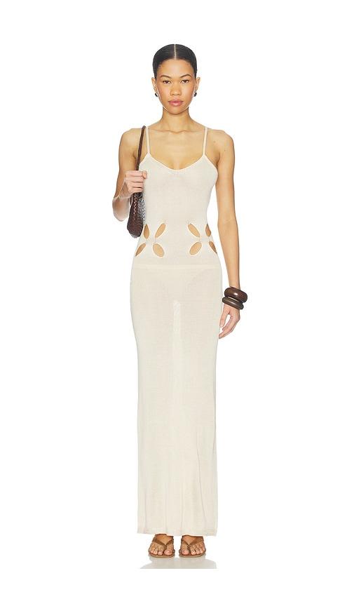superdown lailani maxi dress in cream. - size l (also in m)