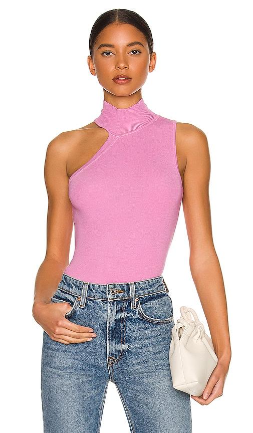 superdown luz knit top in pink. - size m (also in s, l)