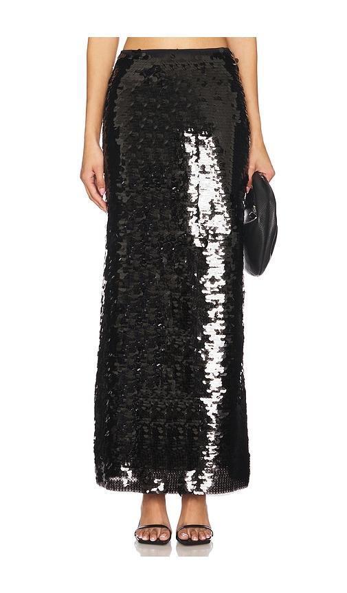 superdown lydie maxi skirt in black. - size s (also in xxs)