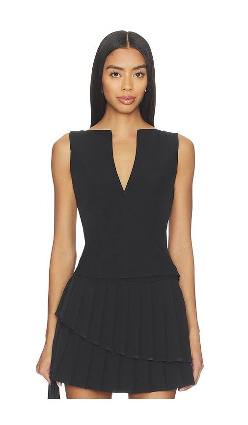 superdown marlowe top in black. - size s (also in xs, xxs)