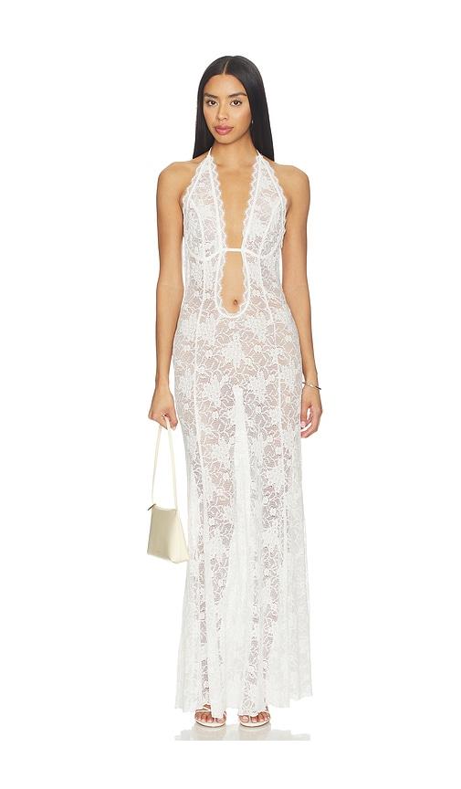 superdown meelinah maxi dress in white. - size l (also in xl)
