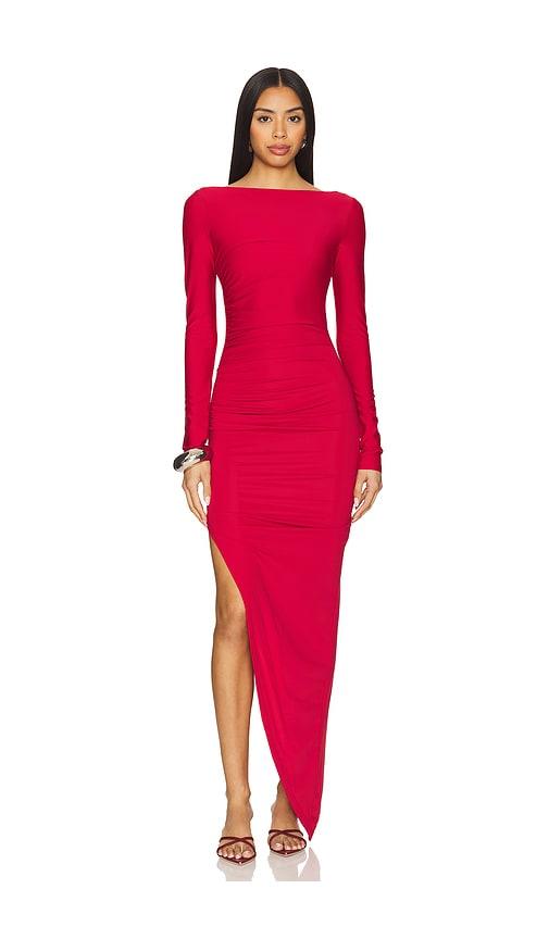 superdown milly maxi dress in burgundy. - size m (also in xxs, xs, s)