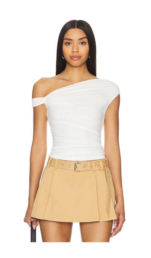superdown moxie top in white. - size m (also in s, xxs)
