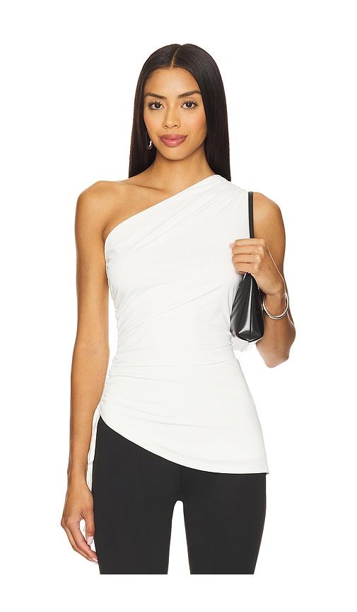 superdown myna asymmetrical top in white. - size s (also in xxs)