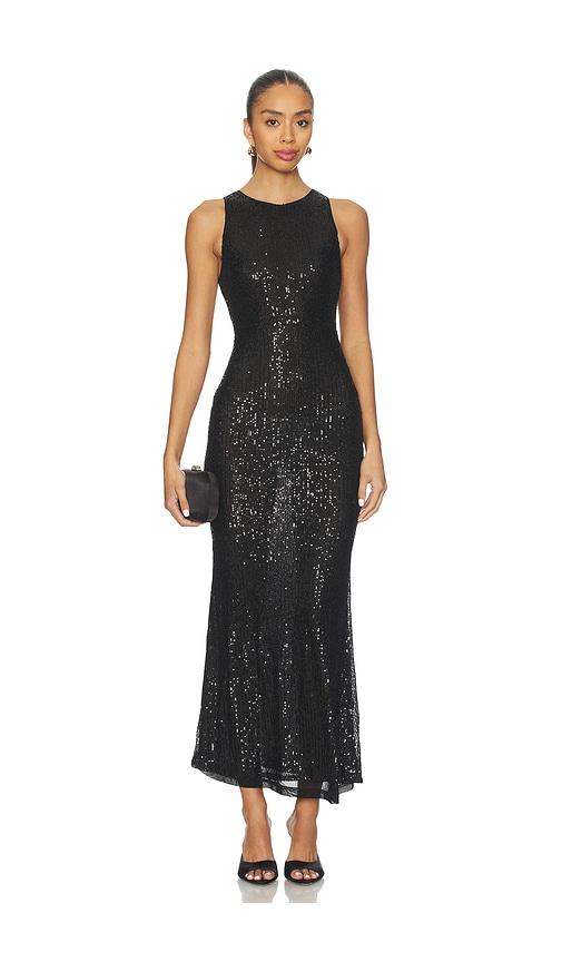 superdown nyx maxi dress in black. - size s (also in xs)