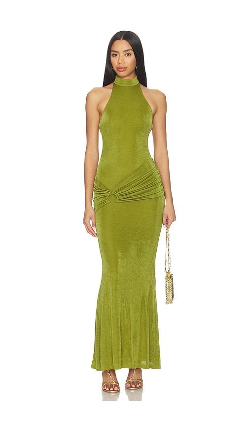 superdown olandria maxi dress in green. - size s (also in xs)