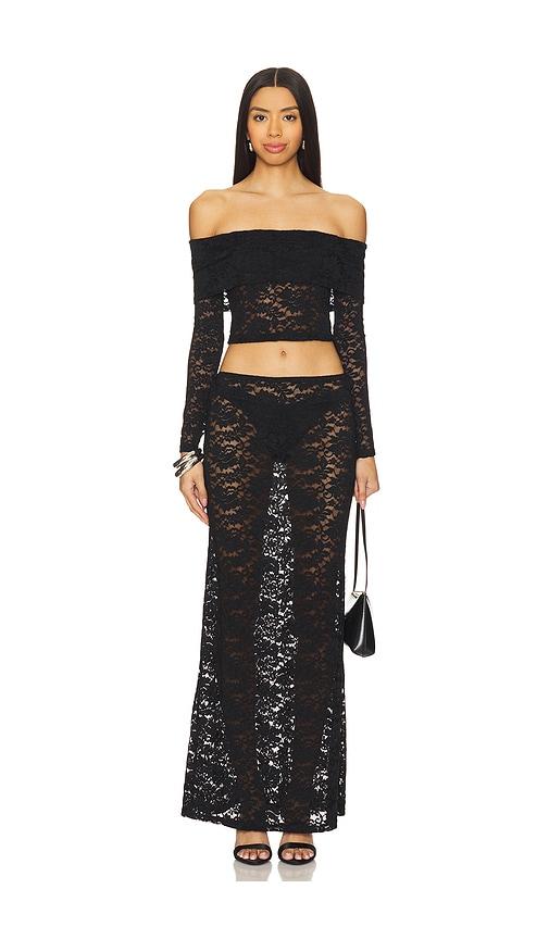 superdown parise maxi set in black. - size m (also in xxs, xs, s)