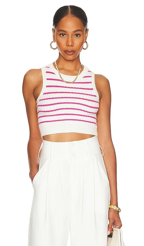 superdown phoebe ultra crop vest in white. - size l (also in m)
