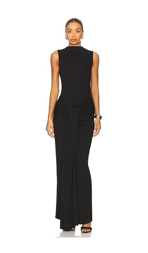 superdown piper maxi dress in black in black. - size xs (also in xxs)