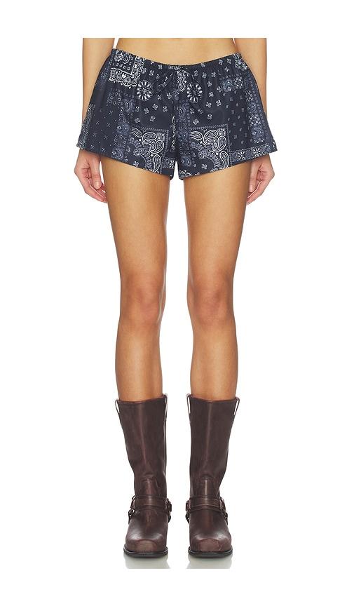superdown pridget drawstring short in navy. - size m (also in xs)