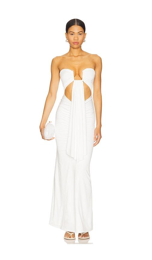 superdown rosy maxi dress in white. - size l (also in m)