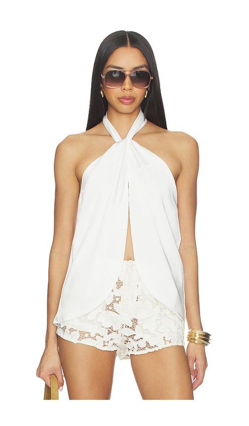 superdown samantha halter top in white. - size l (also in s, m, xl)