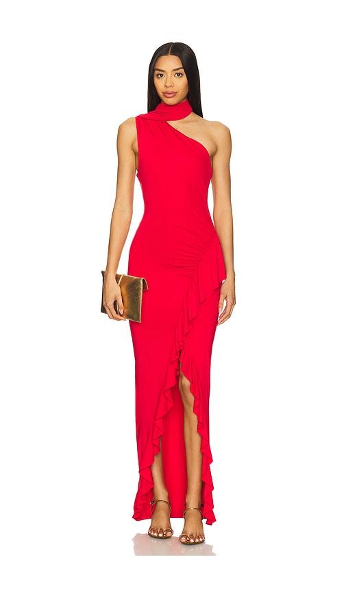 superdown sardina maxi dress in red. - size m (also in xs, xxs, s)
