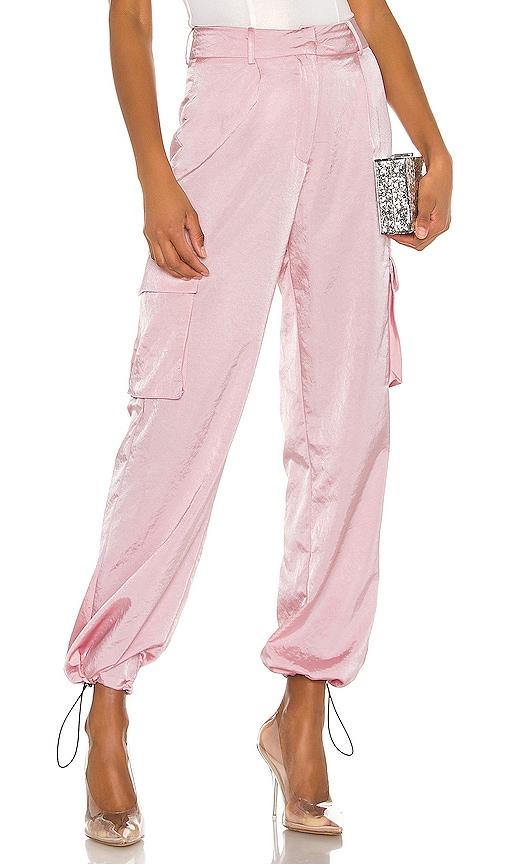superdown seleste drawstring jogger pant in pink. - size l (also in m, s, xl, xs)