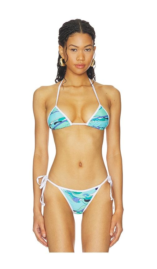 superdown shakya bikini top in blue. - size s (also in xs, xxs)