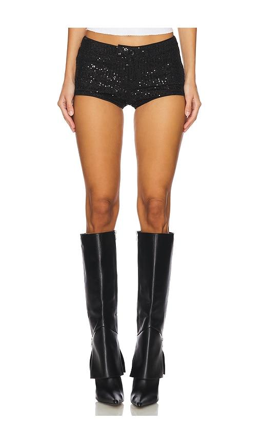 superdown shani micro short in black. - size l (also in s, m)