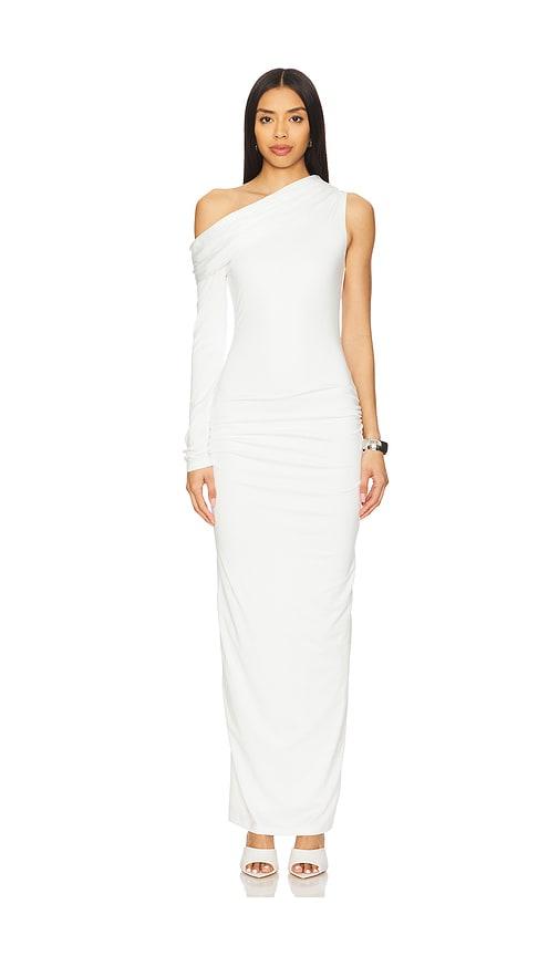 superdown skylar maxi dress in white. - size s (also in xs)